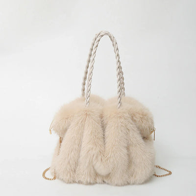 Luxe fur tote bag